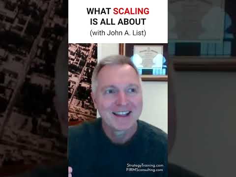 Thumbnail for What Is Scaling? (with John A. List) #shorts by John A. List