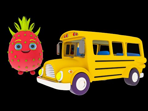 Funky Fruits Baby Sensory * Wheels On The Bus - Summer Collection * Fun animation with music!