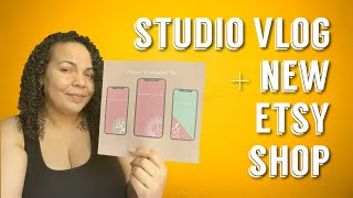 Studio Vlog | New ETSY Shop | Shop Updates #artstudiovlog #digitaletsyshop #shopupdate