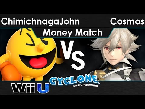 Cyclone 1 - ChimichnagaJohn (Pac-Man) vs Cosmos (Corrin) Money Match - Smash 4