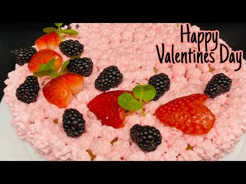 Valentines Day Special Decorating |Strawberry 🍓 cake recipe | English Subtitles | Jumana’s Cooking