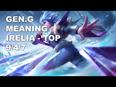 Gen.G Meaning Top Irelia vs Mordekaiser - KR Challenger Patch 10.8
