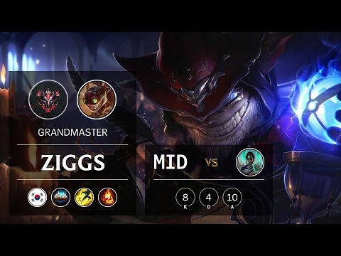Ziggs Mid vs Karma - KR Grandmaster Patch 9.15