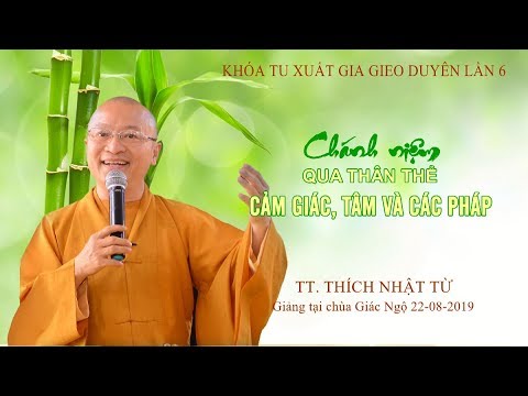 CHÁNH NIỆM QUA THÂN THỂ, CẢM GIÁC, TÂM VÀ CÁC PHÁP