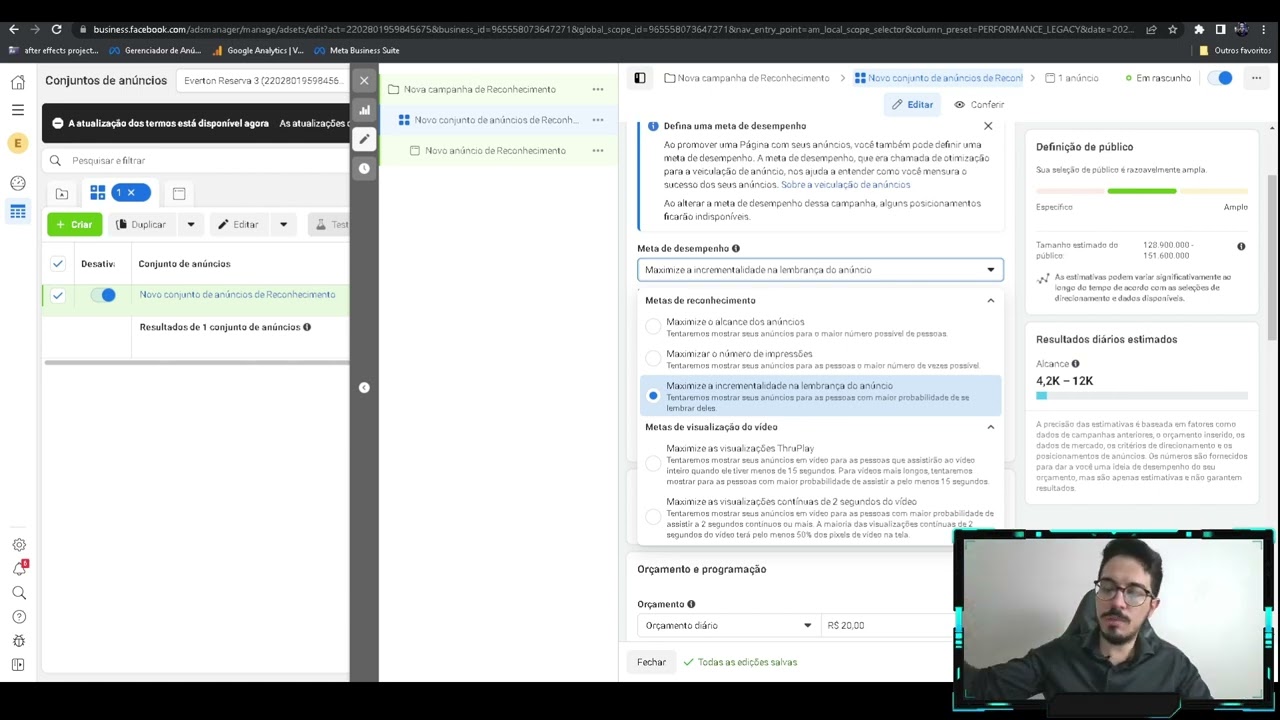 [META ADS] Quando e Como Utilizar uma Campanha de Reconhecimento - Everton Pereira Experience