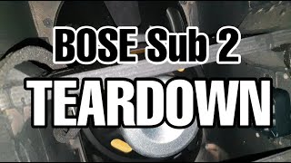 Video thumbnail for Bose Sub2 Teardown by OPAZ