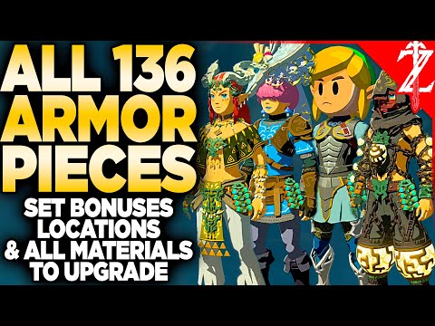 FULL Armor Guide TotK - All 136 Armor Pieces, Set Bonuses, Upgrade Costs & More Tears of the Kingdom