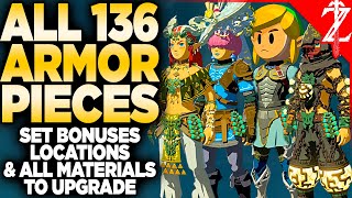 FULL Armor Guide TotK - All 136 Armor Pieces, Set Bonuses, Upgrade Costs & More Tears of the Kingdom