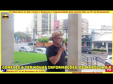 Tv Educativa Antônio dos Reis no ato contra o Golpismo  e Impunidade  sem Anistia Não à PL da Dosmetria  14 de Dezembro de 2.025 corte 11