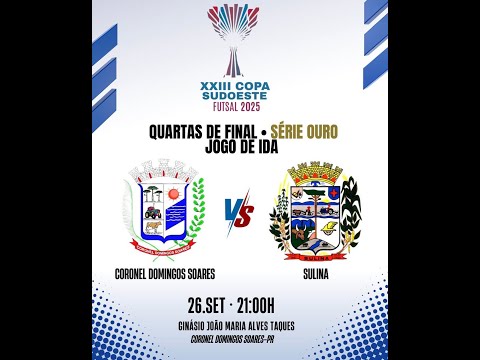 🏆 AO VIVO – Quartas de Final Copa Sudoeste 2025 | Coronel Domingos Soares x Sulina – Jogo de Ida