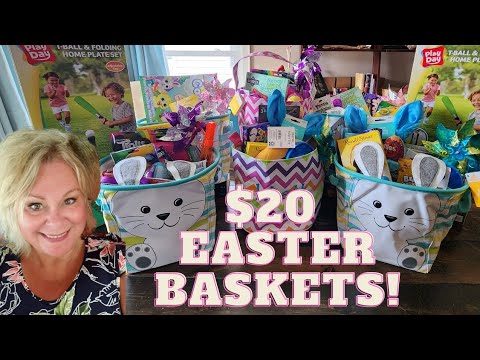 EASTER BASKETS ON A BUDGET | FILL EASTER BASKETS WITH ME | DOLLAR TREE & WALMART EASTER BASKET ITEMS