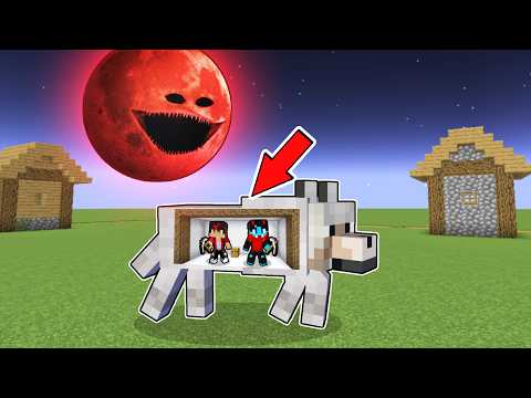 BLOOD MOON vs. SECRET BUNKER in DOG - Minecraft