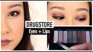 Drugstore Eye Makeup Look - Burgundy Suede