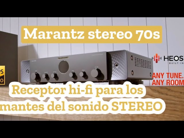 Vídeo relacionado con Marantz Stereo 70s Receptor de A/V de 2 Canales con 8K, Streaming HEOS Built-in, Fono y Radio FM/Dab+
