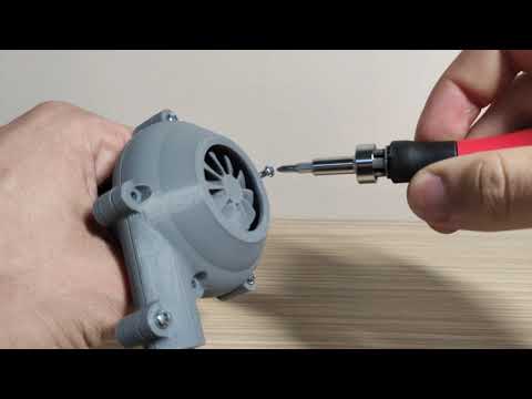 3D printed mini centrifugal impeller assembly