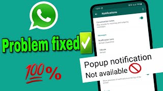 How to fix Pop up notification|| whatsapp🔥||Android 11||