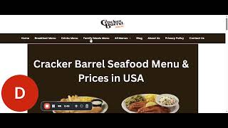 Cracker Barrel Menu With Prices & Calories September 2025   26 September 2025