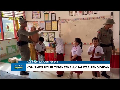 SATGAS MADAGO RAYA GELAR UPACARA SERENTAK SEJUMLAH SEKOLAH DI POSO