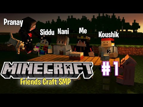 Minecraft Friends Craft SMP||New Survival Multiplayer Series#1||S1||Telugu||TheSolidBoy||#Smp
