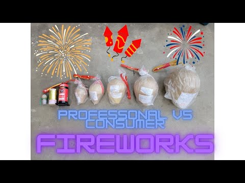 Professional VS Consumer FIREWORKS!