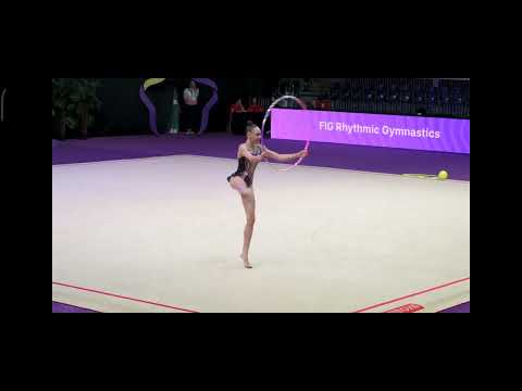 Anastasiya SARANTSEVA UZBEKISTAN - Junior World Championship Cluj-Napuca 2023 - HOOP qualifications