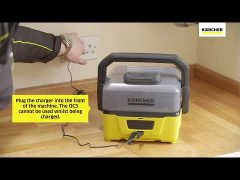 How do I charge my Kärcher OC 3 Mobile Outdoor Cleaner? | Kärcher UK