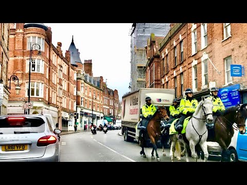 London 4K - Hampsted,Belsize Park,Swiss Cottage,Golders Green Driving Downtown 2021