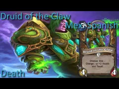 Druid Of The Claw card sounds in 12 languages -Hearthstone✔