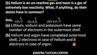 4. (a) Lithium, sodium and potassium are all metals that react with water to liberate hydrogen gas.