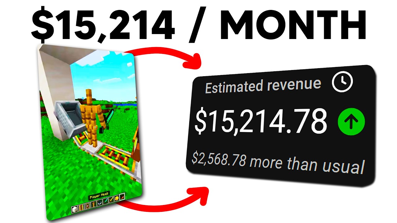 How I Make VIRAL Minecraft Shorts ($15K / month)