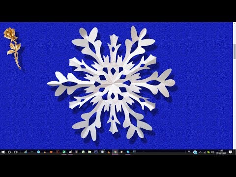 ❄️ Flocon de neige découpé en papier ❄️