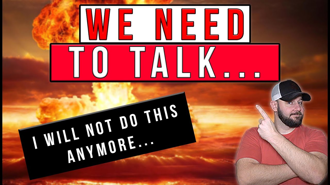 We NEED To Talk About Something VERY Important... It's Time To Rip Off The Band-aid & Just Do It...