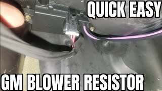 02-09 Gmc Envoy (Trailblazer) Blower Motor Resistor Replacement how to