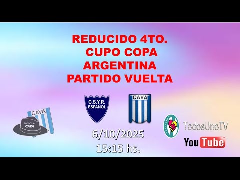 Centro Recreativo Español vs. Victoriano Arenas - VUELTA - Reducido 4to. Cupo - Cospa Argentina