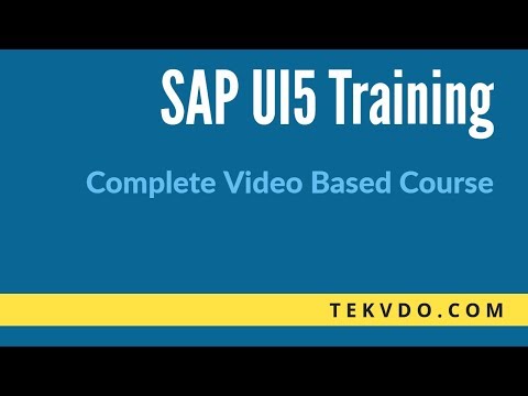 SAPUI5 Training - Complete video based course - SAP UI5