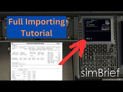 737 ZIBO SimBrief Uplink Tutorial - Flight Plan & Weights | X-Plane 12