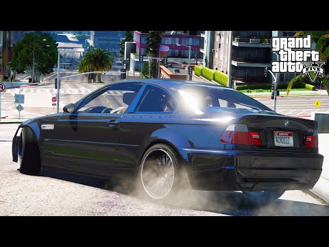 BMW E46 DRIFT RUN trough Los Santos - GTA 5 DRIFTING
