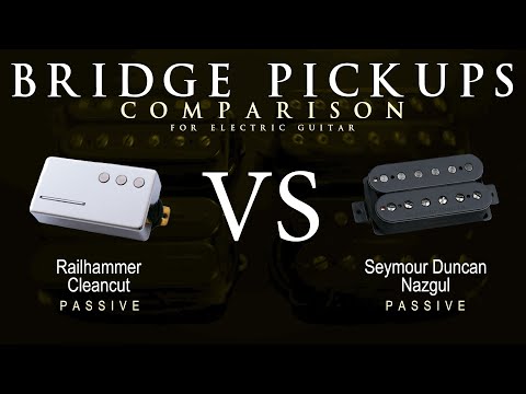 Railhammer CLEANCUT vs Seymour Duncan NAZGUL - Bridge Guitar Pickup Comparison Tone Demo