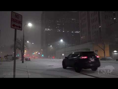 11-26-19 Minneapolis,MN - Heavy Snow Downtown