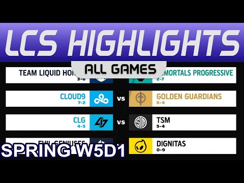 LCS Highlights Week5 Day1 LCS Spring 2023 All Games By Onivia