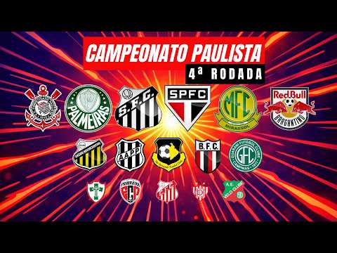4ª Rodada - Campeonato Paulista 2026 | Futebol Virtual