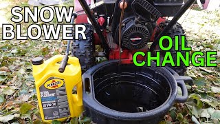 Snowblower Oil Change - Fast