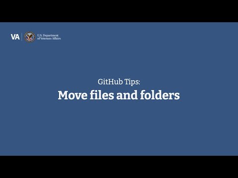 Move files and folders in GitHub
