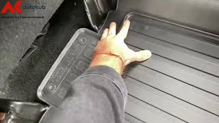 Резиновые коврики для Dodge RAM 1500 (2009-2018) комплект из 4 штук (Stingray). Відео 1