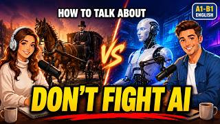 How to Talk About AI Replacing Jobs in English (What History Says) | English Conversation Practice