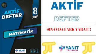 YANIT YAYINLARI 8.SINIF MATEMATİK AKTİF DEFTER!!
