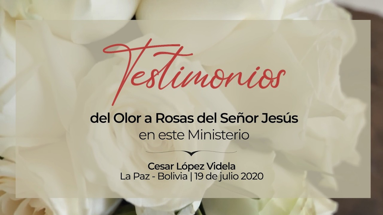 🌹💦OLOR A ROSAS DEL SEÑOR JESÚS EN ESTE MINISTERIO | Segundo Testimonio 15 de agosto de 2026