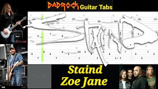 Zoe Jane - Staind - Guitar + Bass TABS Lesson (Request)