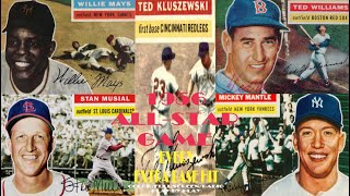 1956 ASG - HRs by Mays, Williams, Mantle, Musial and Klu's 2 Doubles (Color, Full Screen, Radio)