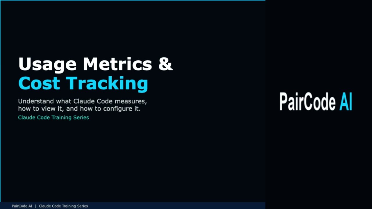Claude Code Usage Metrics and Cost Tracking